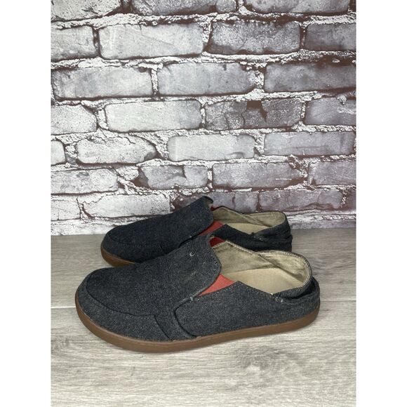 Olukai Wool Gray Wool Fabric Casual Slip On Casual Sneakers Men’s 11M US/44EU - Picture 15 of 16